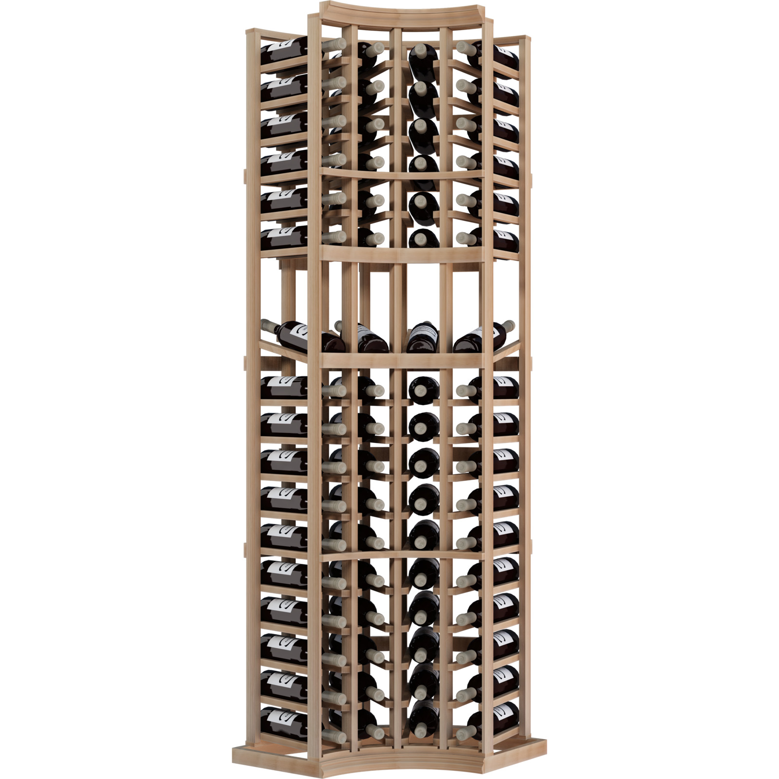 a wooden wine rack filled with bottles of wine a wooden wine rack filled with bottles of wine
